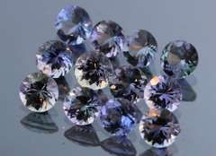 Fantastic 6.29 multi-color Tanzanite set