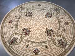 STUNNING PREMIUM  FRENCH AUBUSSON ROUND 8x8