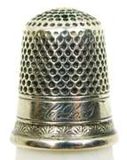 Early Sterling Silver Thimble