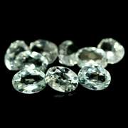 Glittering 8.63ct UNHEATED diamond white Topaz set