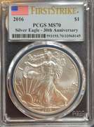 2016 Sliver Eagle PCGS MS70 First Strike