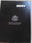 1989 Prestige Set, w/PRF Silver Dol.  This is a 7 piece set, including 2 Hf Dols.