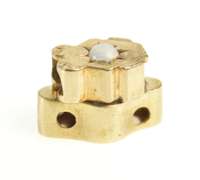 10K Yellow Gold Victorian Natural Opal Slide Bracelet Charm/Pendant