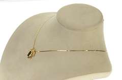 14K Yellow Gold 1950's Retro Wedding Bell Citrine Charm/Pendant