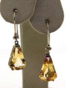 Sterling Silver Citrine Drop Earrings