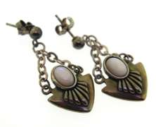 Sterling Silver MoonStone Drop Earrings