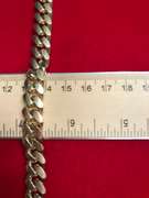 MEN’S GOLD PLATED STERLING SILVER CURB LINK BRACELET