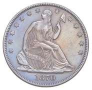 1870 Seated Liberty Half Dollar