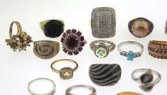 Big Group Lot of Sterling Silver Rings