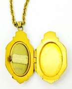 Very Fine Vintage Gold-Filled Locket & Chain