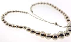 Sterling Silver Beaded Necklace