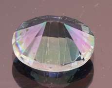 Rainbow color 3.96ct concave cut Mystic Quartz