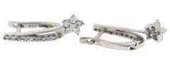 18K White Gold Huggie Hoop