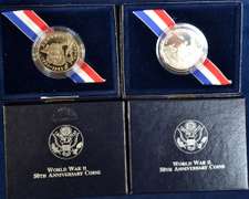 4-1991-1995 WWII Proof Commem 50c , OGP
