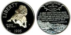 1995 Civil War 1Coin Proof Commem Set OGP