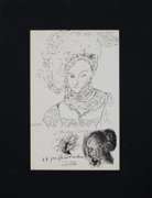 PABLO PICASSO PORTRAIT FROM SKETCHBOOK 1960