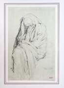 EDGAR DEGAS (AFTER) VIELLE MENDIANTE ROMAINE 1856