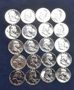Roll Of 20 Proof 1963 Franklin Half Dollars