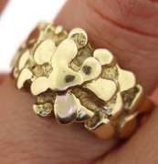 14K Yellow Gold Nugget Ring