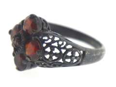 Sterling Silver Red Spinel Ring