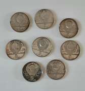 8 Unc Or Proof 1977-79 Russian Silver Olympics 5 Rubles