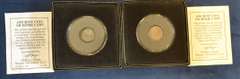 2 ANCIENT CITY OF ROME COINS BRONZE URBS 330 -346 AD W/ COA