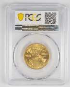 MS67 1992 $25 American Gold Eagle 1/2 Oz Error Struck Thru Obv - PCGS