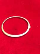 14k yellow gold ladies diamond bangle bracelet