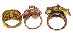 Lot of 3 Sterling Silver Rings
