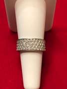18k white gold with 2.00 carats of diamond band