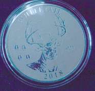 1 OZ NRA Silver Round 2018 Whitetail