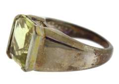 Vintage Sterling Silver Fancy Jonquil Ring