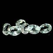 Glittering 5.87ct UNHEATED diamond white Topaz set