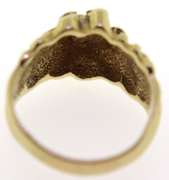 14K Yellow Gold Nugget Ring