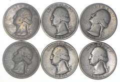 (Lot 6) 1932-D Washington Quarters