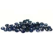 Heated only! 9.37ct deep blue sapphire set