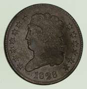 1828 Classic Head Half Cent - Circulated
