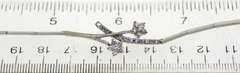 18K White Gold Bracelet With Flower Details