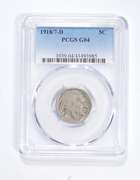 G04 1918/7-D Indian Head Buffalo Nickel - Graded PCGS