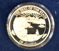 1 OZ. .999 SILVER ROUND FROM THE ALASKA MINT