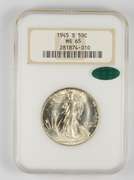 MS65 1945-S Walking Liberty Half Dollar - CAC - Graded NGC