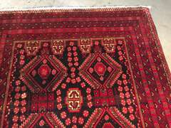 STUNNING AFGHAN  RUG 3'.7" X7'.0"