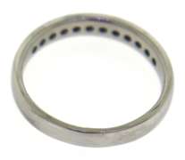 Elegant White Gold Channel Set Diamond Band