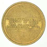 1853 $20 U.S. Assay Office San Francisco, California Gold Coin
