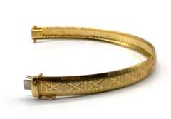 Geometric 14kt Snake Chain Bracelet