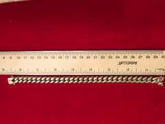 MEN’S GOLD PLATED STERLING SILVER CURB LINK BRACELET
