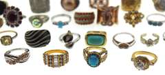 Big Group Lot of Sterling Silver Rings
