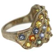 Sterling Silver Multi Gemstone Ring