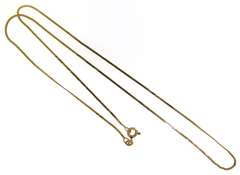 Italian 14K Yellow Gold Flat Snake Chain