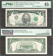 $1 1981 Cutting Error showing tip of sheet